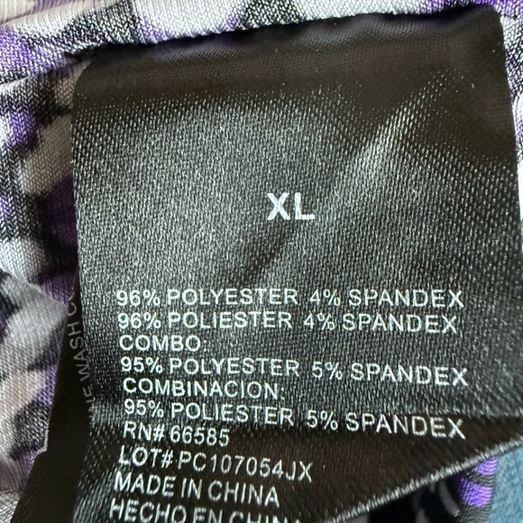 Perceptions New York Womens Size XL Polka Dot purple Beachy Sleeveless Dress - Picture 9 of 10